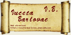 Vuceta Barlovac vizit kartica